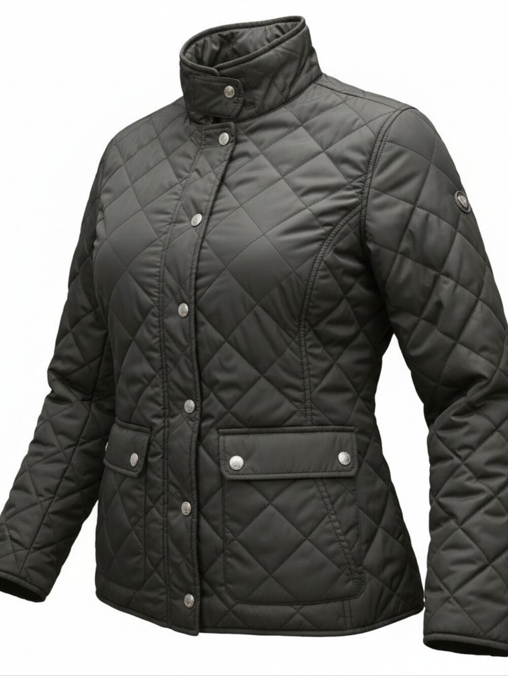 Ariat Black Quilted Stand-Collar Women's Jacket